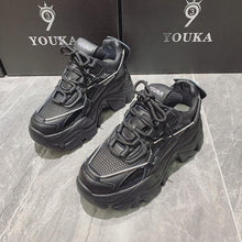 Load image into Gallery viewer, Modern Thick Platform Sneakers White Woman Vulcanize Shoes Luxury Tennis Sneakers Trainers Lace Up Fashion Comfortable Walking Footwear New Lightweight Sneakers
