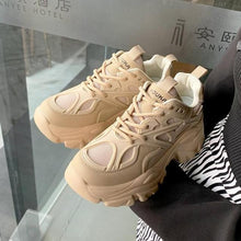 Load image into Gallery viewer, Modern Thick Platform Sneakers White Woman Vulcanize Shoes Luxury Tennis Sneakers Trainers Lace Up Fashion Comfortable Walking Footwear New Lightweight Sneakers
