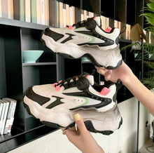 Load image into Gallery viewer, Modern Thick Platform Sneakers White Woman Vulcanize Shoes Luxury Tennis Sneakers Trainers Lace Up Fashion Comfortable Walking Footwear New Lightweight Sneakers
