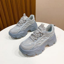 Load image into Gallery viewer, Modern Thick Platform Sneakers White Woman Vulcanize Shoes Luxury Tennis Sneakers Trainers Lace Up Fashion Comfortable Walking Footwear New Lightweight Sneakers
