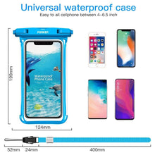 将图片加载到图库查看器，Modern Waterproof Case For Phone Full View Universal Soft Phone Cover For iPhone Water Proof Bag Waterproof Phone Case With Lanyard for iPhone Waterproof Bag
