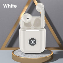 将图片加载到图库查看器，Modern White Wireless Bluetooth Headphones Waterproof HIFI-Sound Music Earphones For Outdoor Sport Workout Headset Sports Headphones Wireless Wearable Music Player Built-in Sweatproof Headphones With Charging Case Bluetooth 5.0
