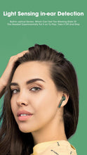 将图片加载到图库查看器，Modern White Wireless Bluetooth Headphones Waterproof HIFI-Sound Music Earphones For Outdoor Sport Workout Headset Sports Headphones Wireless Wearable Music Player Built-in Sweatproof Headphones With Charging Case Bluetooth 5.0
