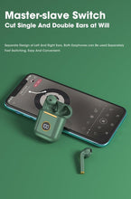将图片加载到图库查看器，Modern White Wireless Bluetooth Headphones Waterproof HIFI-Sound Music Earphones For Outdoor Sport Workout Headset Sports Headphones Wireless Wearable Music Player Built-in Sweatproof Headphones With Charging Case Bluetooth 5.0

