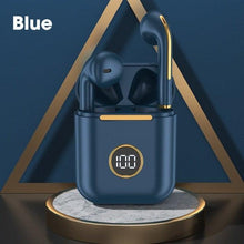 将图片加载到图库查看器，Modern White Wireless Bluetooth Headphones Waterproof HIFI-Sound Music Earphones For Outdoor Sport Workout Headset Sports Headphones Wireless Wearable Music Player Built-in Sweatproof Headphones With Charging Case Bluetooth 5.0
