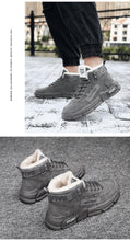 Load image into Gallery viewer, Modern Winter Mens Boots Snow Lightweight Non-Slip Lace-Up Outdoor Warm Sneakers High-Top Cotton Casual Shoes Outdoor Water Resistant Camping Walking Autumn Sneakers
