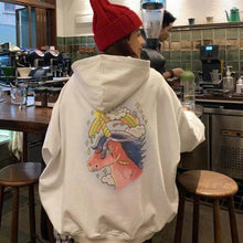 Load image into Gallery viewer, Modern With Hat Hoodies Women  Kangaroo Pocket Casual Loose Solid Color Sweatshirt Female  Fashion New Female Tops Sports Clothing Oversized Zip Hooded Sweatshirt Cotton Women Autumn Hoodie
