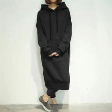 Load image into Gallery viewer, Modern Women Long Hoodies Autumn Winter Loose Hooded Sweatshirts Casual Oversized Sweatshirt Baggy Pullovers Dress Plus Size Super Soft Pullover Oversize Sweatshirt With Pocket
