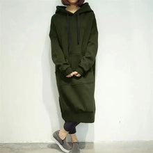 Load image into Gallery viewer, Modern Women Long Hoodies Autumn Winter Loose Hooded Sweatshirts Casual Oversized Sweatshirt Baggy Pullovers Dress Plus Size Super Soft Pullover Oversize Sweatshirt With Pocket
