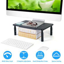 将图片加载到图库查看器，Monitor Stand Riser 3 Height Adjustable Desk
