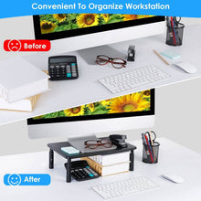 将图片加载到图库查看器，Monitor Stand Riser 3 Height Adjustable Desk
