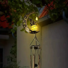 Load image into Gallery viewer, Moon Fairy Solar Wind Chimes Outdoor
