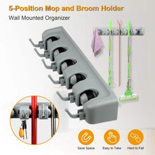 将图片加载到图库查看器，Mop Holder Wall Mount Hanger Organizer Storage

