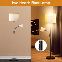Load image into Gallery viewer, Mother Daughter Floor Lamp with Linen Shade
