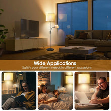 Load image into Gallery viewer, Mother Daughter Floor Lamp with Linen Shade
