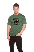 将图片加载到图库查看器，Motorcycle Classic Men's Bamboo Viscose/Organic Cotton Short Sleeve Graphic T-Shirt
