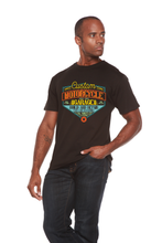 将图片加载到图库查看器，Motorcycle Garage Men's Bamboo Viscose/Organic Cotton Short Sleeve Graphic T-Shirt
