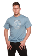 将图片加载到图库查看器，Mototrcycle Garage Men's Bamboo Viscose/Organic Cotton Short Sleeve Graphic T-Shirt
