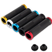 Load image into Gallery viewer, Mountain Bicycle Grips Handlebar Road Bike Cycling Handlebar Grip Cover Anti-Skid Soft Rubber Handle Grip Bar Double Lock On Bicycle Handle Bar Soft And Comfortable Rubber Handle Suitable For Bicycle
