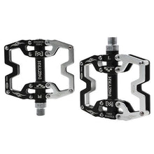Load image into Gallery viewer, Mountain Bicycle Pedals Cycling Ultralight Aluminum Alloy 3 Bearings Pedals Bike Pedals Flat Bike Pedal Ultra-Light Aluminum Alloy Sealed Bearing With Cleats Pedal Suitable For Mountain Bike Bicycle
