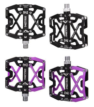 Load image into Gallery viewer, Mountain Bicycle Pedals Cycling Ultralight Aluminum Alloy 3 Bearings Pedals Bike Pedals Flat Bike Pedal Ultra-Light Aluminum Alloy Sealed Bearing With Cleats Pedal Suitable For Mountain Bike Bicycle
