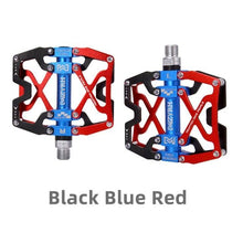 Load image into Gallery viewer, Mountain Bicycle Pedals Cycling Ultralight Aluminum Alloy 3 Bearings Pedals Bike Pedals Flat Bike Pedal Ultra-Light Aluminum Alloy Sealed Bearing With Cleats Pedal Suitable For Mountain Bike Bicycle

