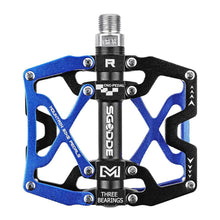 将图片加载到图库查看器，Mountain Bike 1 Pair Pedals Aluminum Alloy Cycling Bicycle Ultralight Wide Platform Anti-slip Pedal Bike Pedals Metal Bicycle Pedals Sealed Bearing Aluminum Alloy Mountain Bike Pedals Flat
