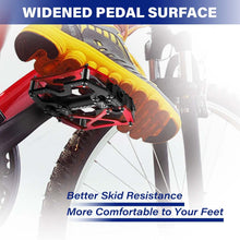 将图片加载到图库查看器，Mountain Bike 1 Pair Pedals Aluminum Alloy Cycling Bicycle Ultralight Wide Platform Anti-slip Pedal Bike Pedals Metal Bicycle Pedals Sealed Bearing Aluminum Alloy Mountain Bike Pedals Flat
