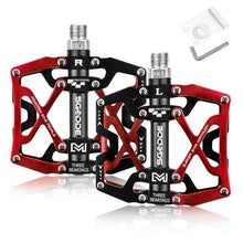 将图片加载到图库查看器，Mountain Bike 1 Pair Pedals Aluminum Alloy Cycling Bicycle Ultralight Wide Platform Anti-slip Pedal Bike Pedals Metal Bicycle Pedals Sealed Bearing Aluminum Alloy Mountain Bike Pedals Flat

