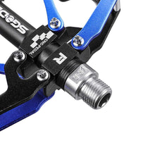 将图片加载到图库查看器，Mountain Bike 1 Pair Pedals Aluminum Alloy Cycling Bicycle Ultralight Wide Platform Anti-slip Pedal Bike Pedals Metal Bicycle Pedals Sealed Bearing Aluminum Alloy Mountain Bike Pedals Flat
