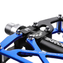 将图片加载到图库查看器，Mountain Bike 1 Pair Pedals Aluminum Alloy Cycling Bicycle Ultralight Wide Platform Anti-slip Pedal Bike Pedals Metal Bicycle Pedals Sealed Bearing Aluminum Alloy Mountain Bike Pedals Flat
