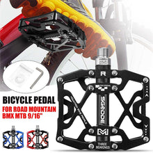 将图片加载到图库查看器，Mountain Bike 1 Pair Pedals Aluminum Alloy Cycling Bicycle Ultralight Wide Platform Anti-slip Pedal Bike Pedals Metal Bicycle Pedals Sealed Bearing Aluminum Alloy Mountain Bike Pedals Flat
