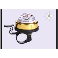 Load image into Gallery viewer, Mountain Bike Bicycle Bell Bike Compass Bicycle Bells Handlebar Aluminum Compass Ring Cycling Bike Horn Bicycle Accessories Bicycle Bell Bike Bell With Compass And Loud Crisp Clear Sound For Scooter Mountain Bike Road Bike
