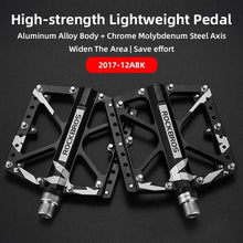 Load image into Gallery viewer, Mountain Bike Bicycle Pedals Cycling Ultralight Aluminum Alloy 4 Bearings Pedals Bike Pedals Flat Advanced 4 Bearings Mountain Bike Pedals Platform Bicycle Flat Alloy Pedals
