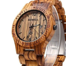 将图片加载到图库查看器，Movement Wrist Wood Watch
