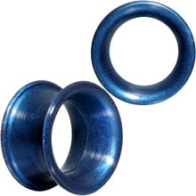 Load image into Gallery viewer, Thin Flexible Blue Silicone Tunnel Plug Set 6mm to 25mm

