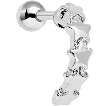 Load image into Gallery viewer, 16G 1/4 Stainless Steel Quintet Star Cartilage Earring
