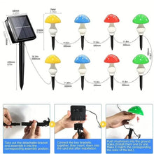 将图片加载到图库查看器，Multi-Color Changing LED Solar Mushroom Light
