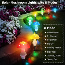 将图片加载到图库查看器，Multi-Color Changing LED Solar Mushroom Light

