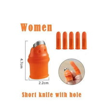 Load image into Gallery viewer, Multi-Functional 1 Set Silicone Finger Protector With Blade For Fruits Vegetable Thumb Knife Finger Guard Kitchen Accessories
