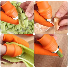 Load image into Gallery viewer, Multi-Functional 1 Set Silicone Finger Protector With Blade For Fruits Vegetable Thumb Knife Finger Guard Kitchen Accessories
