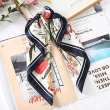 Load image into Gallery viewer, Multi-Functional Square Silk Scarf 60*60cm Headband Hairbands Hair Hoop Accessories For Women,Girl,Lady Head Neck Satin Scarf Handkerchief
