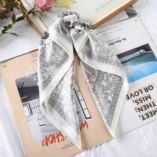 Load image into Gallery viewer, Multi-Functional Square Silk Scarf 60*60cm Headband Hairbands Hair Hoop Accessories For Women,Girl,Lady Head Neck Satin Scarf Handkerchief
