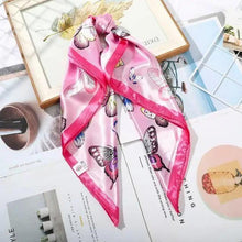 Load image into Gallery viewer, Multi-Functional Square Silk Scarf 60*60cm Headband Hairbands Hair Hoop Accessories For Women,Girl,Lady Head Neck Satin Scarf Handkerchief
