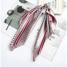 Load image into Gallery viewer, Multi-Functional Square Silk Scarf 60*60cm Headband Hairbands Hair Hoop Accessories For Women,Girl,Lady Head Neck Satin Scarf Handkerchief
