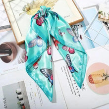 Load image into Gallery viewer, Multi-Functional Square Silk Scarf 60*60cm Headband Hairbands Hair Hoop Accessories For Women,Girl,Lady Head Neck Satin Scarf Handkerchief
