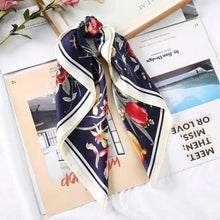 Load image into Gallery viewer, Multi-Functional Square Silk Scarf 60*60cm Headband Hairbands Hair Hoop Accessories For Women,Girl,Lady Head Neck Satin Scarf Handkerchief
