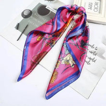 Load image into Gallery viewer, Multi-Functional Square Silk Scarf 60*60cm Headband Hairbands Hair Hoop Accessories For Women,Girl,Lady Head Neck Satin Scarf Handkerchief
