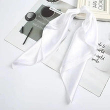 Load image into Gallery viewer, Multi-Functional Square Silk Scarf 60*60cm Headband Hairbands Hair Hoop Accessories For Women,Girl,Lady Head Neck Satin Scarf Handkerchief
