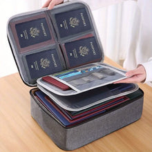Load image into Gallery viewer, Multi-Layer Document Tickets Storage Bag Certificate File Organizer Case
